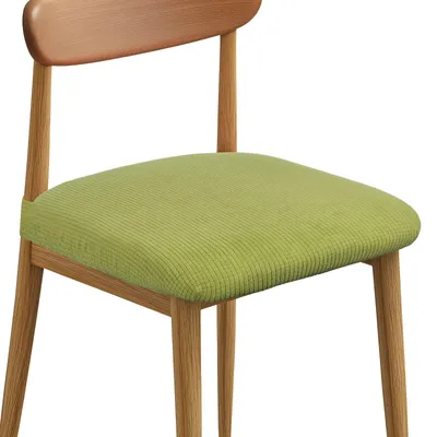 4er-Set Stuhlhussen, grün, elastisch, waschbar, 35x32x11 cm