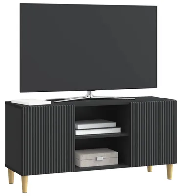 Produktbild von vidaXL TV-Schränk Schwarz 102 x 34,5 x 50 cm Holzwerkstoff