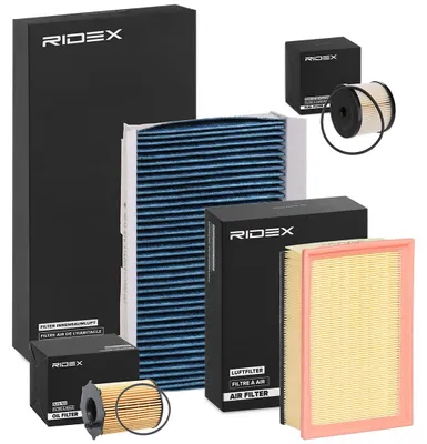 Produktbild von RIDEX Filterset Inspektionspaket Filtersatz passend für PEUGEOT 307 SW (3H) 307 (3A/C) 307 Break (3E)