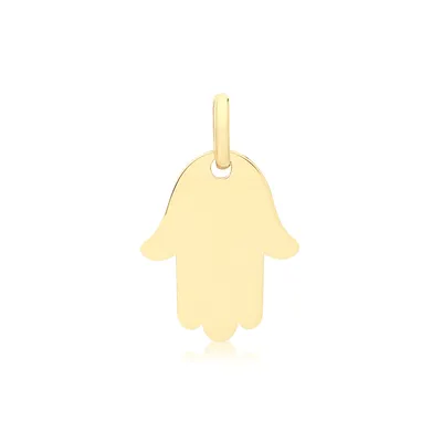 Produktbild von Moderner 9 Karat (375) Gold Damen - Hamsa Anhänger - 16mm*10mm; TRS34597