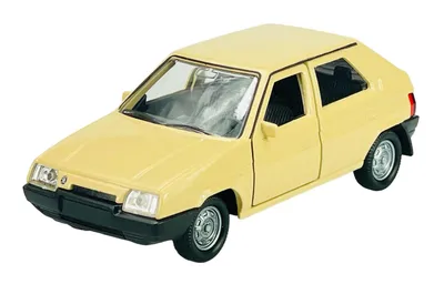 Obrázek produktu pro Welly, model auta Škoda Favorit, barva béžová, kovový model, měřítko 1:34 - 1:39, , v originální krabici, kód produktu 43805