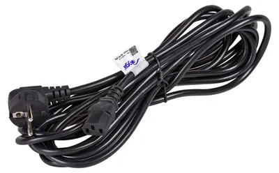 Zdjęcie produktu dla Kabel zasilający do monitora PC, drukarki, projektora, telewizora, 5 metrów, 3-pinowy