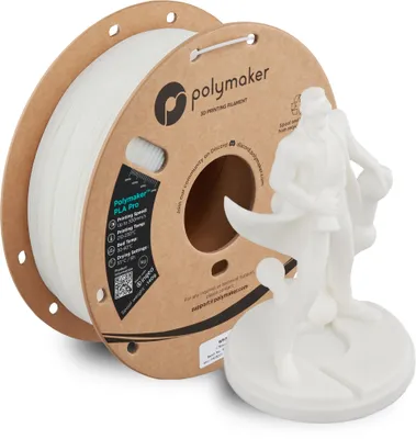 Immagine prodotto di POLYMAKER POLYSONIC HIGH SPEED PLA PRO, bianco, 1,75 mm, 1 kg