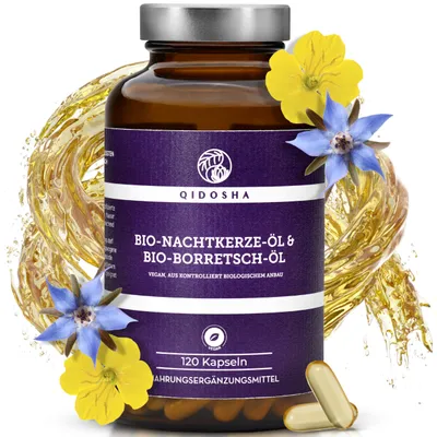 QIDOSHA BIO Nachtkerzenöl & BIO Borretschöl, 700mg… – Bild 8