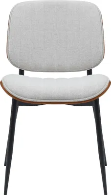 Produktbild von Besucherstuhl HLO-CP119 Stoff walnuss/creme