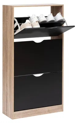 Produktbild von Schuhschrank aus Holz Five® - Holz & schwarz