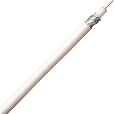 Produktbild von Kopp HF-Koaxialkabel 75 Ohm 1-adrig Dämpfung >90dB digitaltauglich 50 m weiß
