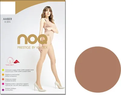 Produktbild von Dünne glatte Strumpfhose Amber 8 DEN Golden 4