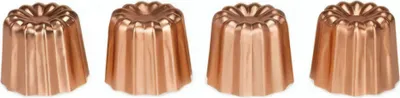Produktbild von Patisse Canelé-Backformen-Set 4-teilig - 4,5 cm - aus Aluminium - zum Backen der berühmten französischen Canelé