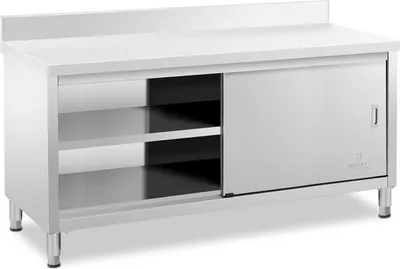 Obrázek produktu pro Expondo Royal Catering Nerezová pracovní skříň – ECO – 180 x 60 cm – 500 kg – horní hrana –