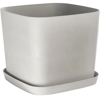 Produktbild von Quadratischer Blumentopf –  – Swing Square – 36 l – 40 x 40 x 32 cm – Weißer Stein