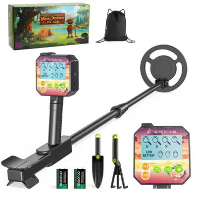 Metaaldetektor für Kinder, 2 Modi, IP68 wasserdicht, 600 g, orange