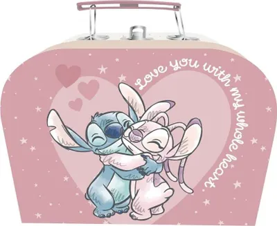 Immagine prodotto di Disney Stitch 19x14x7 Cm Valigia su Ruote Rosa Rosa Taglia Unica