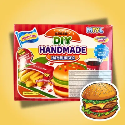 Produktbild von MTYL DIY Handmade Hamburger 33 g – Süßes Hamburger-DIY-Set
