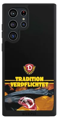 Produktbild von NIVOCASE Handyhülle für Samsung Galaxy S22 Ultra  Hülle NIVOpure Case Schwarz Fanartikel SG Dynamo Dresden SGD