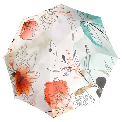 Produktbild von doppler Stockregenschirm Regenschirm Carbonsteel Long AC Floral mehrfarbig