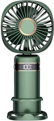 Immagine prodotto di Ventilatore portatile compatto, piccolo e potente termoventilatore elettrico (verde)