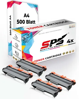 Produktbild von Druckerpapier A4 + 4x Multipack Set Kompatibel für Brother MFC-8900 Series (TN-3380) Toner-Kartusche Schwarz XL 8000 Seiten