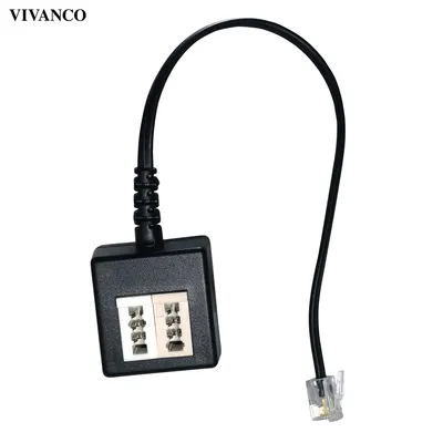 Produktbild von ViVanco™45067, 1x TAE-N, 1x TAE-F, RJ-11, Weiblich, Männlich, Schwarz, 115 mm