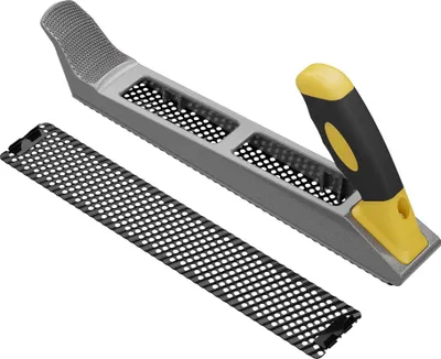 Produktbild von Wiltec Gipskartonhobel 250 mm mit Raspel Feile, Kantenhobel mit 2 Blättern, Fasenhobel für den Trockenbau, Trockenbauhobel
