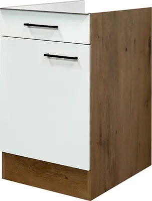 Produktbild von Küchenunterschrank ohne Arbeitsplatte - 50 cm breit - Magnolia Matt Lancelot Oak – Vintea