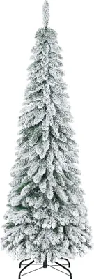 Zdjęcie produktu dla HOMCOM Sztuczna choinka 180 cm sztuczna jodła ze sztucznym śniegiem, stojak, sztuczna jodła z 523 końcówkami gałęzi na Boże Narodzenie, do wnętrz, zielona