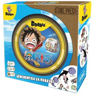 Produktbild von Asmodee Dobble One Piece, Action- und Reflexkartenspiel, ab 6 Jahren, für 2 bis
