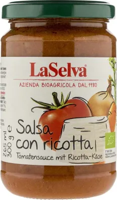 Produktbild von LaSelva Tomatensauce mit Ricotta-Käse - 300g