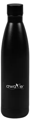 Produktbild von AWAVE®  Thermo Trinkflasche 500 ml Edelstahl | Schwarz matt