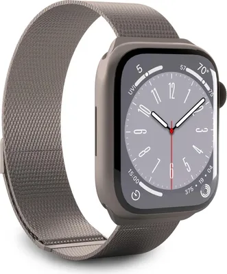 Produktbild von Puro Milanese Armband Apple Watch 42/44/45/49mm titan