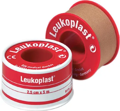 Two rolls of medical tape are shown against a white background.