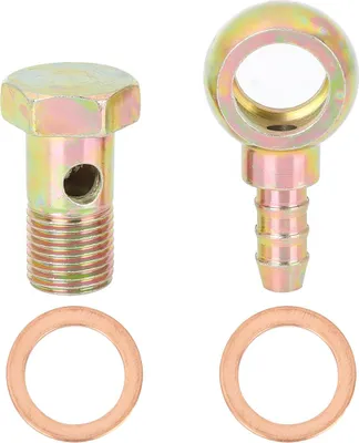 Image de 16mm Banjo Tuyau Barbelé Boulon Raccord pour Moto Voiture