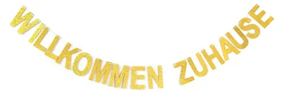 Willkommen-Zuhause-Banner für Familienfeier, 15 x 11 cm