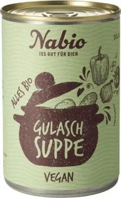 Produktbild von Vegane -Gulaschsuppe aus Soja-Medaillons 400g (1 Dose)