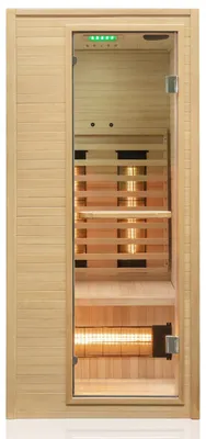 Produktbild von Dewello® Infrarotkabine Infrarotsauna CALGARY 90cm x 90cm inkl. 4 Vollspektrumstrahler, Farblichtherapie, LED