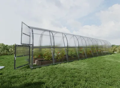 Gewächshaus BALTIC LT 3x10m (L x B) mit 6 mm polycarbonat.


