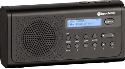 Produktbild von Roadstar TRA-300D+/BK Radio Tragbar Analog & Digital Schwarz