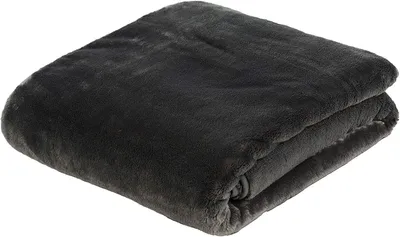 Produktbild von Premium Cashmere Kuscheldecke Tagesdecke Wohndecke 180 x 220 cm - Anthrazit