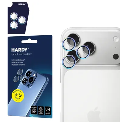 Produktbild von 3MK HARDY Lens Protection Pro, Apple, iPhone 17 Pro / Pro Max, Splitterfrei, Kratzresistent, Transparent, Orange, 1 Stück(e)