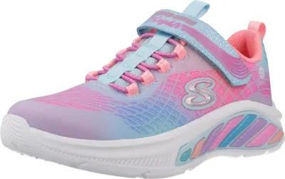 Image de Skechers S-Lights: Rainbow Cruisers  Klittenband - Licht blauw - Maat 27