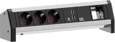 Zdjęcie produktu dla BACHMANN DESK 3x Schutzkontakt 1x USB Charger 1x ABD GST18 (902.0253)