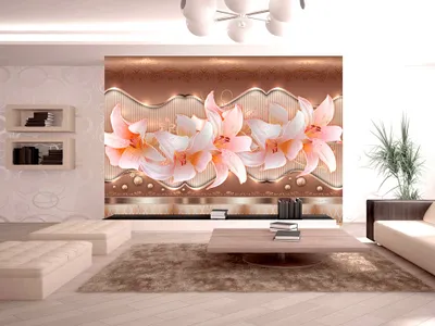 Produktbild von Vlies Fototapete 400x280 cm Tapeten Wandtapete XXL Blumen Abstrakt 10110901-35