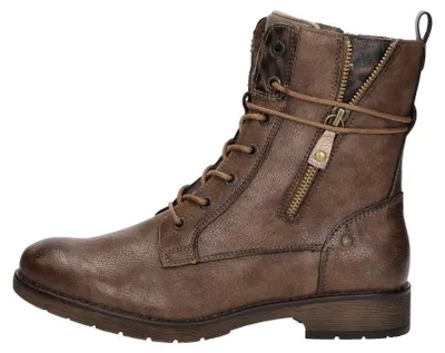 Image de Mustang Veterschoenen Hoog Veterschoenen Hoog - Cognac - Maat 36