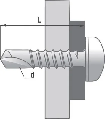 Produktbild von Box 500 Selbstbohrende Stahlschrauben TCQ SCELL-IT - 3.9 x 19 mm - SQ2 - TCQ39019