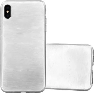 Immagine prodotto di Custodia Cadorabo per Apple iPhone XS MAX custodia protettiva in argento custodia protettiva in silicone TPU cover