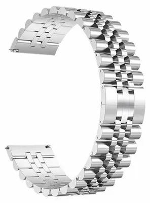 Produktbild von By Qubix passend für Garmin Forerunner 970 / 570 (47 mm) / 255 - Edelstahlarmband - Silber