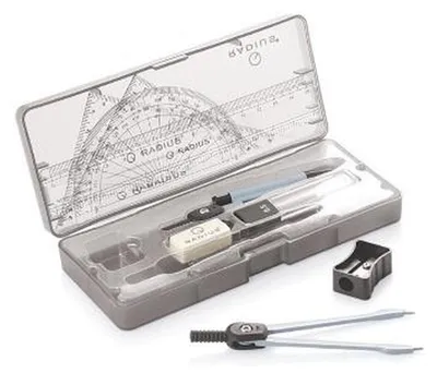 Produktbild von I-Tech Geometrieset mit 10 Teilen und Etui