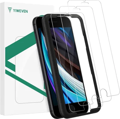 Image de 3 films de protection en verre trempé 9H pour iPhone SE 2020, pour iPhone 7/8