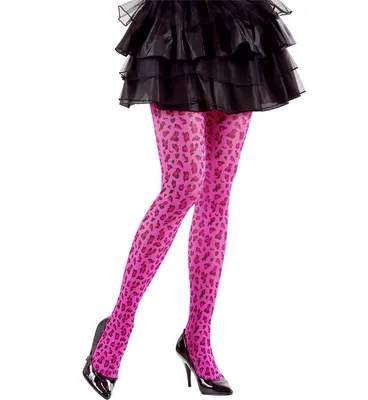 Produktbild von Pinke Leopardenstrumpfhose Leoparden Strumpfhose