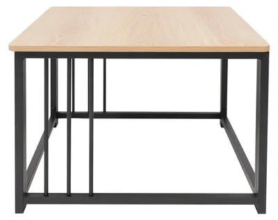 Produktbild von Wohnzimmertisch - Moderner quadratischer Couchtisch/Beistelltisch - 60 x 60 x 45 cm - Offenes Ablagefach - Spanplatte - Tragkraft 100 kg